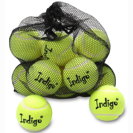 Купить Мяч для большого тенниса Indigo (12 шт в сетке) начальный уровень в Сурске 