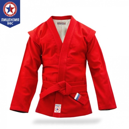 Купить Куртка для самбо "Атака" ВФС (подкладка, пояс)  р 36-48 в Сурске 